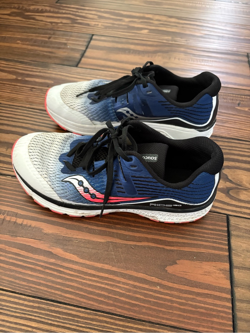Saucony Blue and Coral Gradient Running Shoes